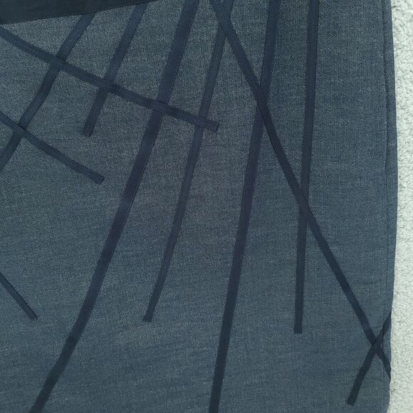 Akris Blue Mini Skirt with Abstract Design - Picture 8 of 10